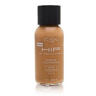 L'Oreal HIP High Intensity Pigments Flawless Liquid Makeup SPF 15 808 Cafe (Yellow Understone) : Foundation Makeup : Beauty