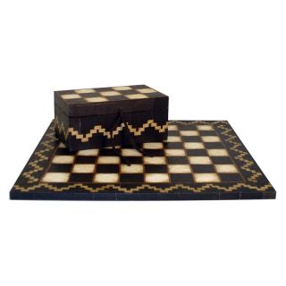 Arte de Origen Handmade Paper Chess Board with Matching Chess Box   Chess Boards