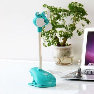 Green Quiet Soft Blades Clip On Usb Rechargeable Small Cooling Fan Stroller Fan: Computers & Accessories