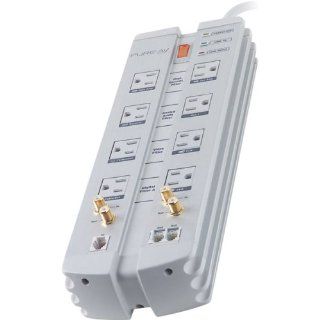 Belkin PureAV F9A833fc08 8 Outlet Isolator Home Theater Surge Protector (Gray/Silver) (Discontinued by Manufacturer): Electronics