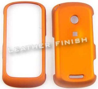 Motorola Crush W835 Honey Burn Orange, Leather Finish Hard Case/Cover/Faceplate/Snap On/Housing/Protector: Cell Phones & Accessories