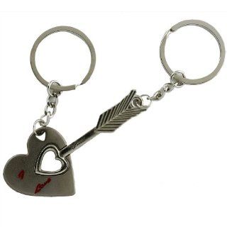 Chinadiscountstore 10 Pairs/Set Couple Lovers Key Ring Key Chain Zinc Alloy : Key Tags And Chains : Office Products