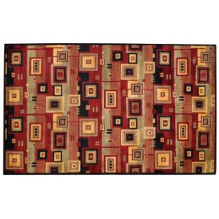 Capel Rugs Crystalle Collection Circuits Wool Hearth Rug   Hearth Rugs