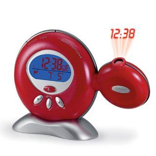 Oregon Scientific RM816PA R Rotating Projection Atomic Clock, Red  