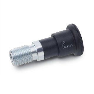 GN 816.1 Series Steel Type A/AK Metric Size Normal Position Retracted Locking Plunger with Knob, without Lock Nut, M12 x 1.5mm Thread Size, 20mm Thread Length: Metalworking Workholding: Industrial & Scientific