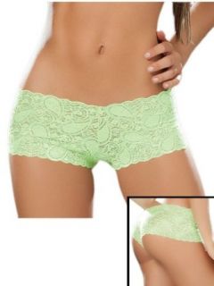 Sexy Hot Green Lace Boy Shorts Panties Clothing