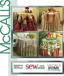 McCall's Home Decorating Sewing Pattern M5070 Table Top Designs Sizes OSZ Table Cloth Table Topper