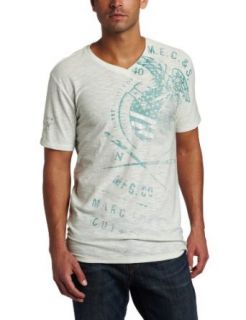 Marc Ecko Cut & Sew Men's Faded Glory V Neck Tee, Absinth, X Large at  Mens Clothing store: Fashion T Shirts