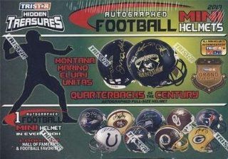 2013 Hidden Treasures Autographed Football Mini Helmet Box   Tristar Productions Certified   Autographed NFL Mini Helmets: Sports Collectibles