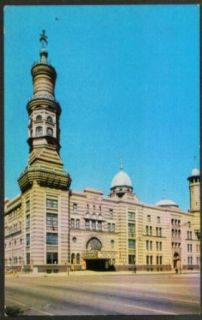 Mystic Shrine Murat Temple Indianapolis IN postcard 50s: Entertainment Collectibles