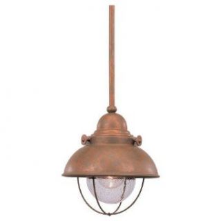 Sea Gull Lighting 6150 44 Down Lighting Pendant from the Sebring Collection, Weathered Copper   Pendant Porch Lights  