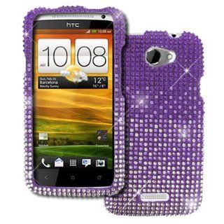 Empire Purple Fade Diamante Bling Case Cover for HTC One X+: Cell Phones & Accessories