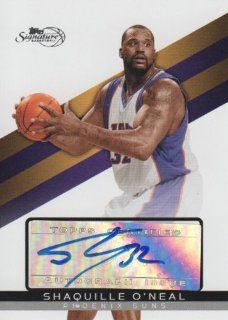 2008 09 Topps Signature Basketball Autographs #TSA SO Shaquille O'Neal #'d /825 Phoenix Suns NBA Autograph Trading Card: Sports Collectibles