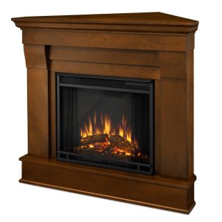 Real Flame Chateau Corner Electric Fireplace   Espresso   Electric Fireplaces