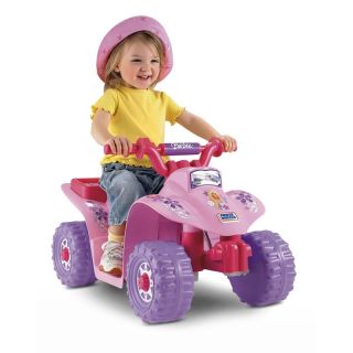 Fisher Price Power Wheels Barbie Lil Quad ATV Battery Powered Riding Toy   Battery Powered Riding Toys