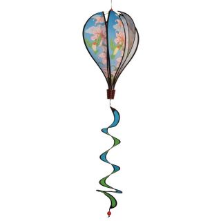 In the Breeze Hummingbird Lilies Hot Air Balloon Wind Spinner   Wind Spinners