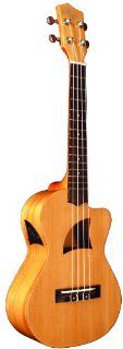 Eddy Finn EF 3 TE Basswood Acoustic Electric Ukulele, Natural: Musical Instruments