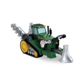 John Deere Double Duty Terra Tiller 2 in 1 Tractor to Plow: Toys & Games