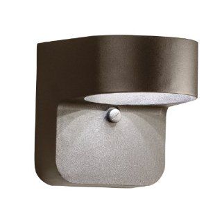 Kichler Lighting 11077AZT Energy Efficient 1 Light LED Outdoor Wall Mount Fixture, Textured Architectural Bronze Finish   Wall Porch Lights  