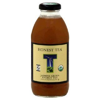 Honest Tea Jasmine Green Energy Tea Fair Trade 16 oz. glass bottles 12 pack : Grocery & Gourmet Food