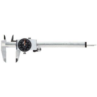Brown & Sharpe 75.116550 Dial Caliper, Stainless Steel, Black Face, 0 6" Range, +/ 0.001" Accuracy, 0.1" Resolution, Meets DIN 862 Specifications: Brown And Sharp Calipers: Industrial & Scientific