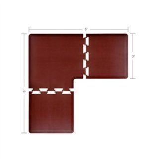 Wellness Mats LS3WMP66BUR L Series Puzzle Piece Collection w/ Non Slip Top & Bottom, 6x6x3 ft, Burgundy, Each: Kitchen & Dining
