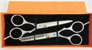 *** FREE SHIPPING 2 Pairs Hair Cutting Scissors Tempered Barber Thinning Shears: Everything Else