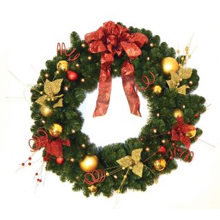 3 ft. Home for the Holidays Pre lit LED Wreath   Christmas Wreaths