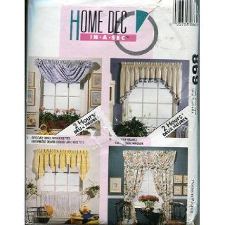 McCall's Home Dec In A Sec Window Treatment Pattern 869: McCall Pattern Co.: Books