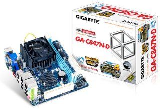 Gigabyte Intel Celeron 847 1.1 GHz Intel NM70 Mini ITX DDR3 1333 Motherboard/CPU/VGA Combo GA C847N D: Computers & Accessories