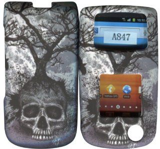Tree Skull Samsung SGH Rugby II 2 A847 at&t Case Cover Hard Phone Case Snap on Cover Rubberized Touch Faceplates: Cell Phones & Accessories