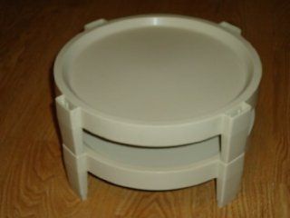 Tupperware Vintage Made in USA Set of 2 White Divide a Rack Pie Cupcake Stackers : Butter Dishes : Everything Else
