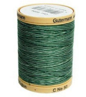 Natural Cotton Thread Variegated 876 Yards Foliage Green