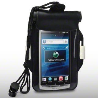 SONY ERICSSON XPERIA ARC / XPERIA ARC S ALL WEATHER GEAR SOFT CARRY CASE WITH ARMBAND BY CELLAPOD CASES BLACK: Cell Phones & Accessories