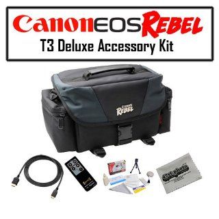 Starter Accessory Package for the Canon EOS Rebel T3 Digital Camera Featuring Canon SLR Gadget Bag, Opteka RC 4 Wireless Remote Control And More : Digital Camera Accessory Kits : Camera & Photo