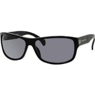Giorgio Armani 857/S Men's Polarized Semi Rectangle Full Rim Lifestyle Sunglasses/Eyewear   Black/Smoke / Size 63/15 130: Automotive