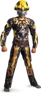 Lets Party By Disguise Inc Transformers 3 Dark of the Moon Movie   Bumblebee Classic Muscle Child Costume / Yellow   Size Large (10 12) : Other Products : Everything Else