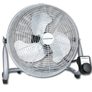 WindStream 14 inch Super High Velocity / Floor Fan, Heavy Duty, All Steel Safety Grill and Metal Blade, 140 watt motor on high = 3, 884 cubic feet per minute, REAL CHROME FINISH NOT PAINT, UL Listed, Solid product, compare to the weight of similar items; t