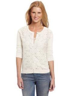A. Byer Juniors Long Sleeve Sweater Top Cardigan, Off White, Small at  Womens Clothing store: Pullover Sweaters