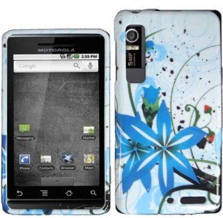 For Verizon Motorola Droid 3 Xt862 Accessory   Blue Splash Design Hard Case Proctor Cover + Lf Stylus Pen Cell Phones & Accessories