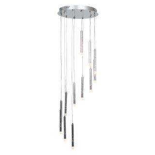 Access Lighting 70052LED CH/ACR Rain 12 Light Multi Light Pendant, Chrome / Acrylic   Chandeliers  