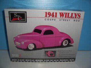 #94000 Spec Cast 1941 Willys Coupe Street Rod 1/25 Diecast Metal Model Kit,Needs Assembly: Toys & Games