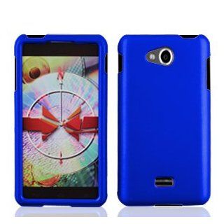 Blue Rubberized Hard Cover Case for Lg VS870/MS870 by ApexGears: Cell Phones & Accessories