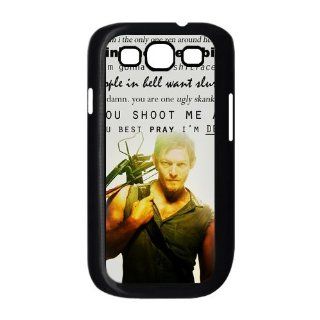 Cool Daryl Dixon The Walking Dead Samsung Galaxy S3 i9300 Case New Black Samsung Galaxy S3 i9300 Hard Case Cover Cell Phones & Accessories