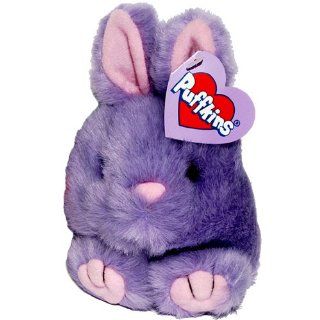 Bumper Lavendar Easter Bunny Rabbit   Puffkins Bean Bag Plush: Toys & Games