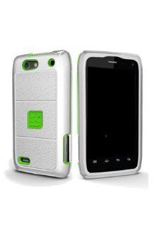 Motorola XT894 Droid 4 Duo Shield Case   Green/White (Package include a HandHelditems Sketch Stylus Pen): Cell Phones & Accessories