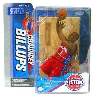 Chauncey Billups Detroit Pistons Red Uniform Chase Variant Alternate McFarlane NBA Series 11 Action Figure: Toys & Games
