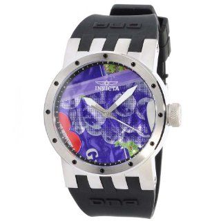 Invicta DNA Recycled Art Purple Dial Mens Watch 10432: Invicta: Watches