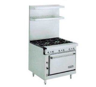 Imperial IHR 6 NG 36 in Heavy Duty Range w/ 6 Burners & Oven, NG, Each: Appliances