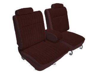 Acme U2003 899L Front Maroon Vinyl with Burgundy Velour Bench Seat Upholstery: Automotive